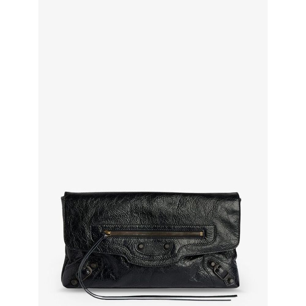 Balenciaga Women Le City Leather Clutch Bag
